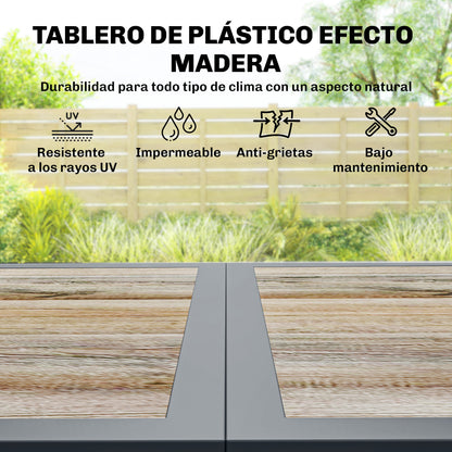 Outsunny Conjunto De Mesa Y Sillas Jardín De 7 Piezas_3