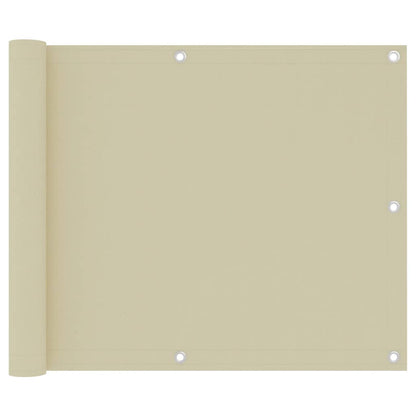 Vidaxl Toldo Para Balcón Tela Oxford Crema 75x500 Cm_0