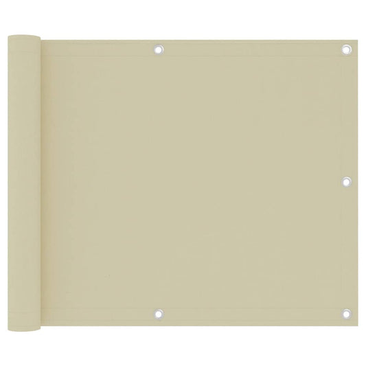 Vidaxl Toldo Para Balcón Tela Oxford Crema 75x500 Cm_0