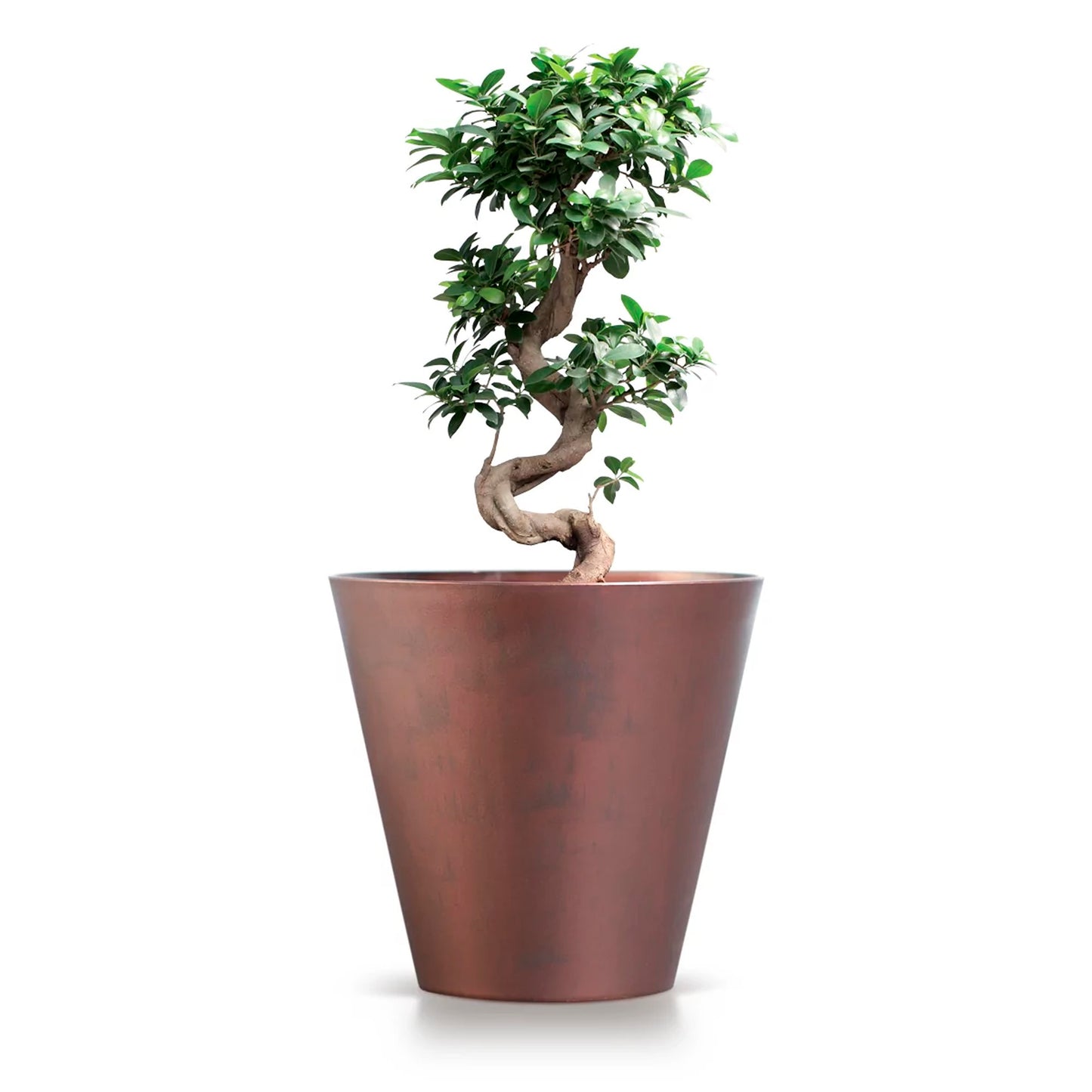 Maceta Tubus Corten 28,5l., Dimensiones (mm) 400x400x373, Color Cobre_3