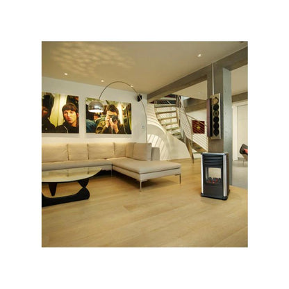 Estufa portátil a gas Manhattan metalizada 3,4 kW Fireside