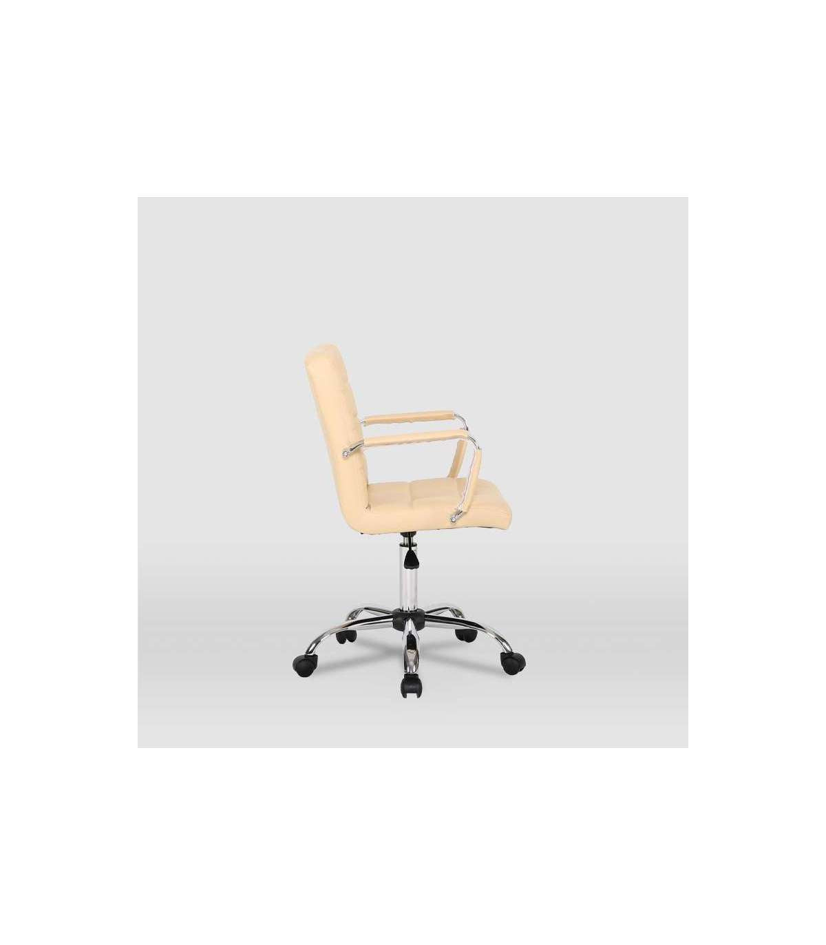 Silla De Oficina Isabella En Beige. Alto: 89-104, Ancho: 51, Fondo: 49._5