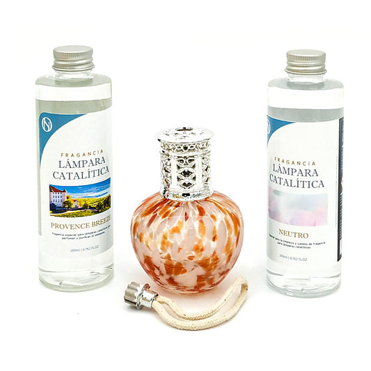 Pack Ahorro Lámpara Catalítica Drops Orange + Fragancia Provence Breeze 200ml + Limpiador Neutro 200ml + Mecha Repuesto_0