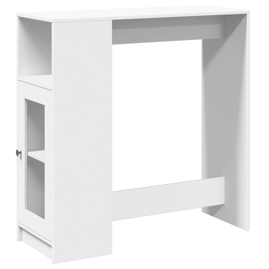 Mesa Alta Con Estantes Madera Ingeniería 101x40x103,5 Cm_0