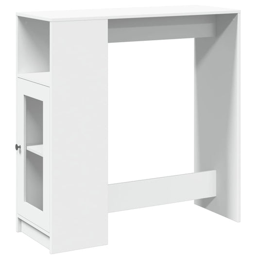 Mesa Alta Con Estantes Madera Ingeniería 101x40x103,5 Cm_0