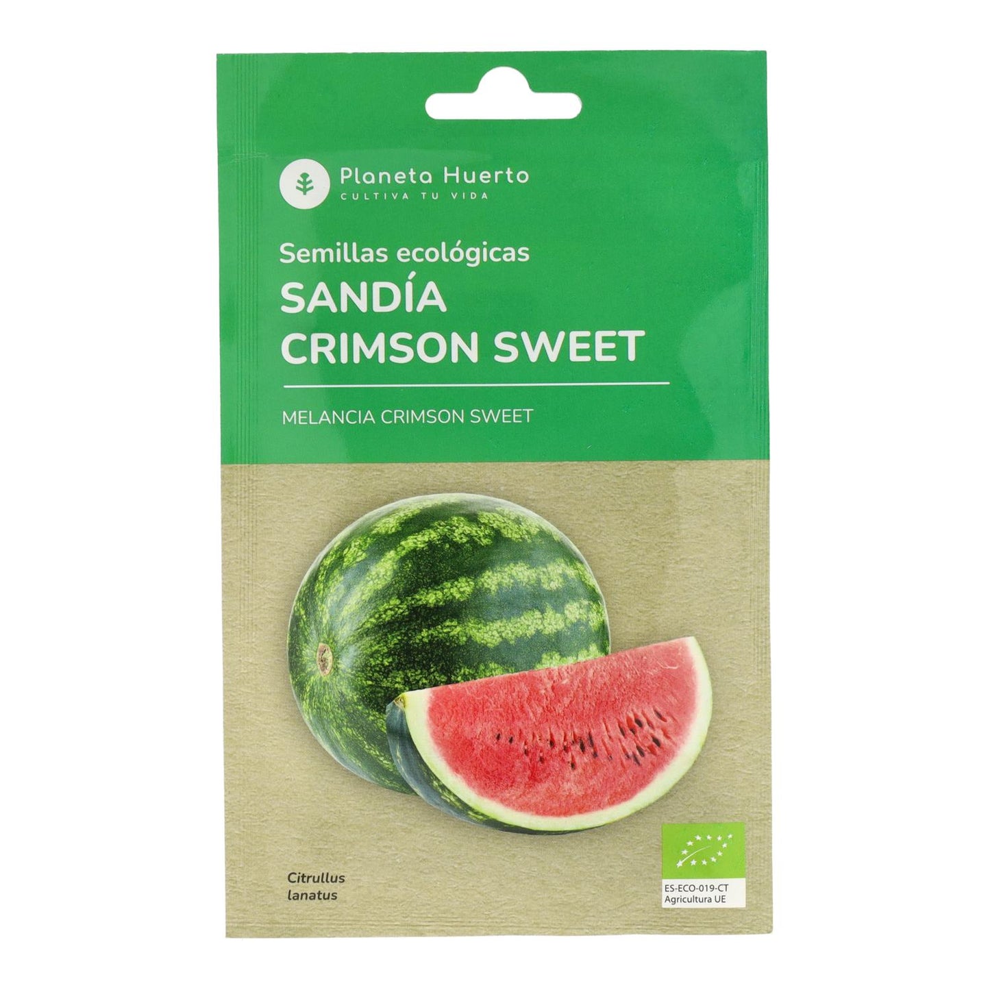 Semillas de Sandía Crimson Sweet ecológicas Planeta Huerto