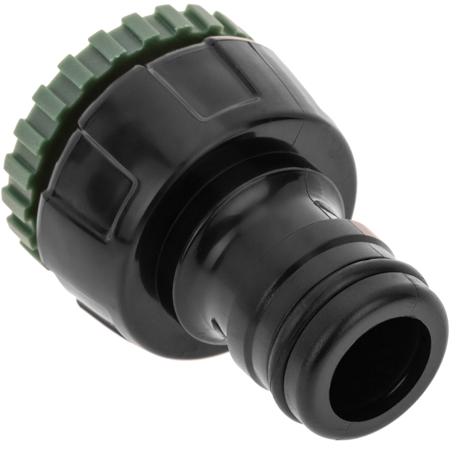 Pack De 5 Unidades Adaptador De Grifo Hembra Con Rosca De 3/4 - 1 Pulgada Color Negro Y Verde_2