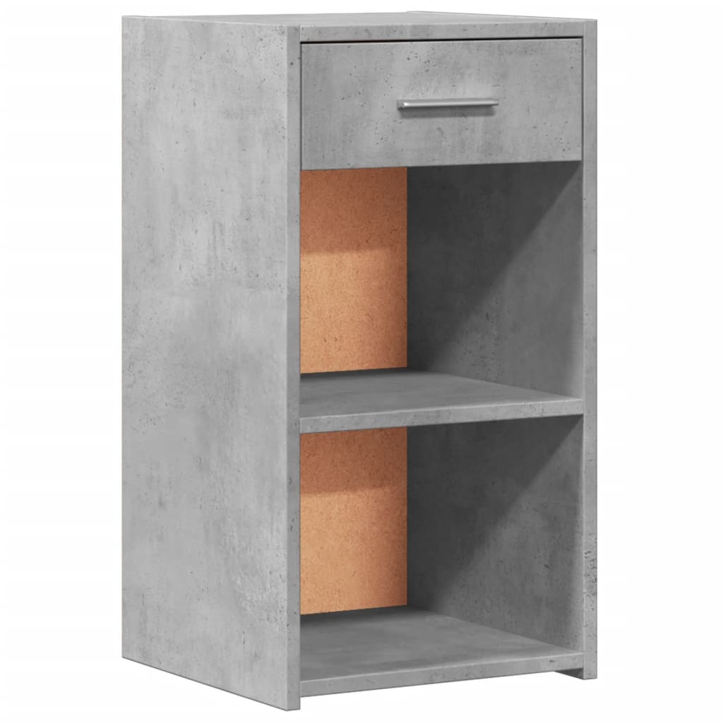 Mesitas Noche 2 Uds Madera Ingeniería Gris Hormigón 35x34x65 Cm_2