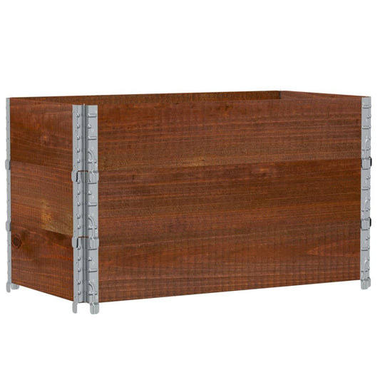 Jardinera De Madera Maciza De Pino Marrón 100x50 Cm_0