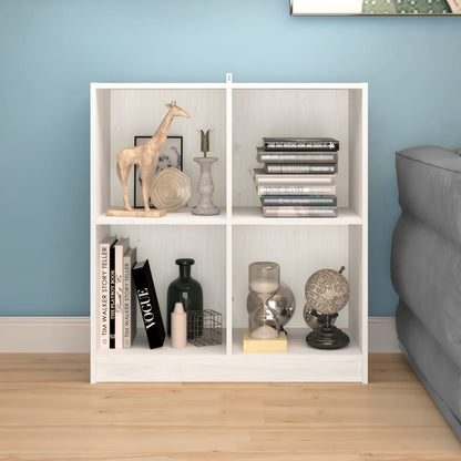 Aparador Madera Maciza De Pino Blanco 70x33x76 Cm / Vetonek_2