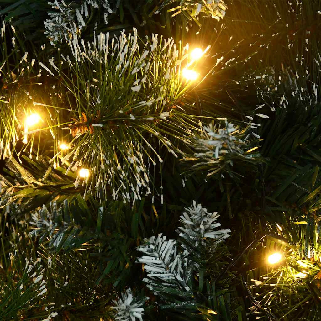 Vidaxl Árbol De Navidad Preiluminado Con Luces Y Soporte Verde 60 Cm_4