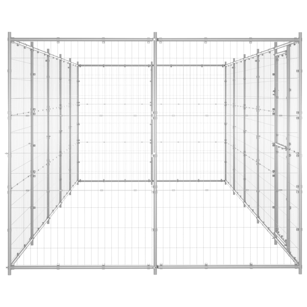 Perrera De Exterior De Acero Galvanizado 12,1 M²_2