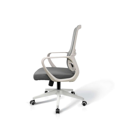 Silla Despacho Giratoria Elevable Acabado Gris/blanco, 66m(ancho) 97/105cm(altura) 61cm(fo_2