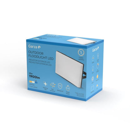 Proyector foco Design LED de exterior, 20W, 1900LM, Luz fría (6000K) Garza