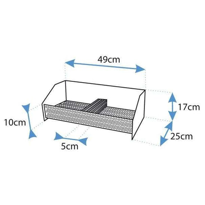 Cesta quemador de pellets doble  49x25x17 Imex El Zorro
