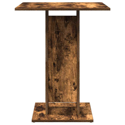 Mesa De Bistró Madera Contrachapada Roble Ahumado 60x60x75 Cm_2