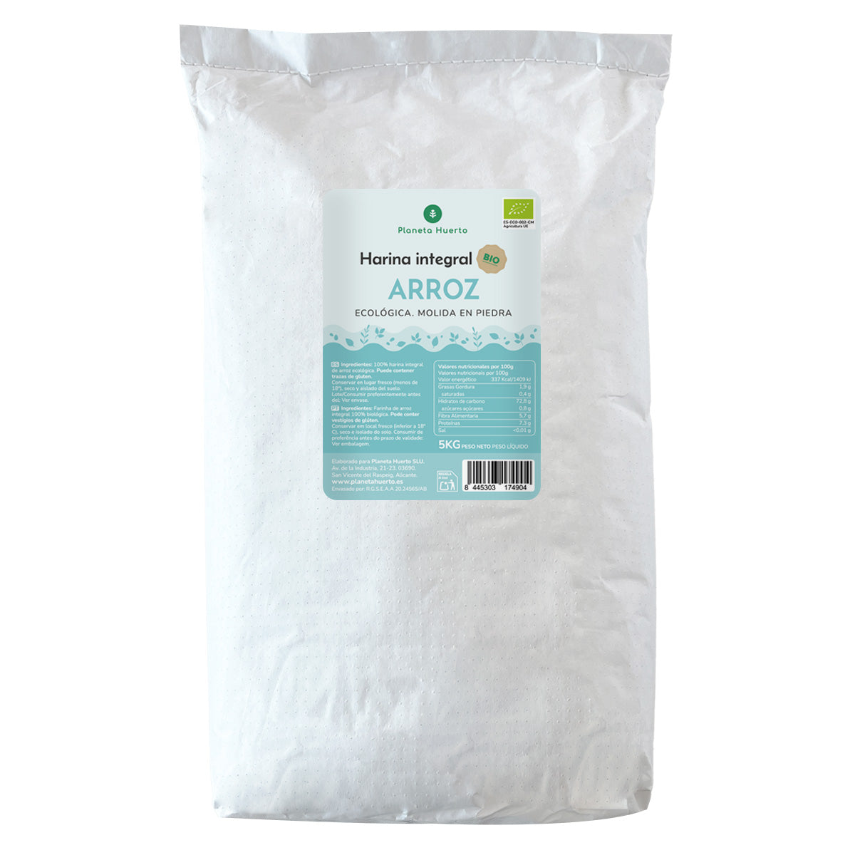 Harina Integral de Arroz Eco Planeta Huerto 5 Kg