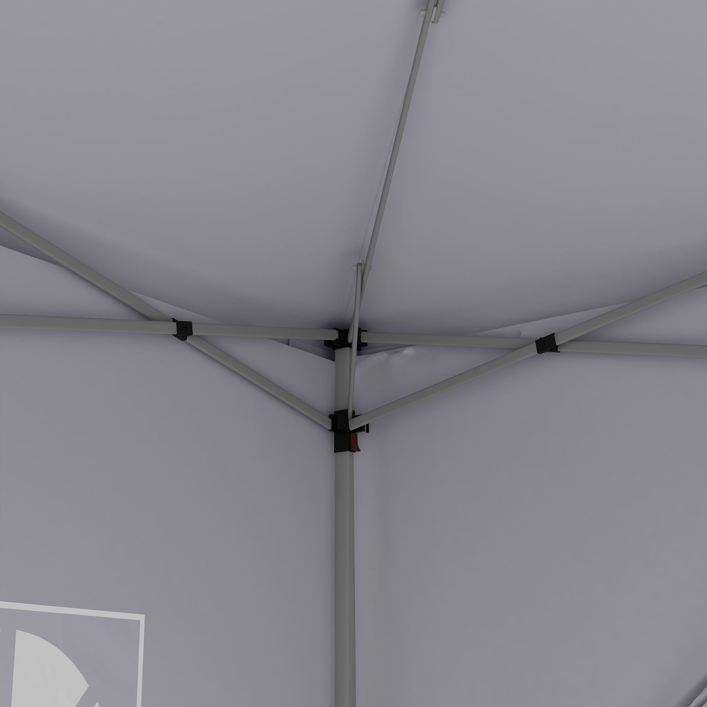 Outsunny Carpa Plegable Con 4 Paredes Desmontables 3x3 M Para Exterior Blanco_3