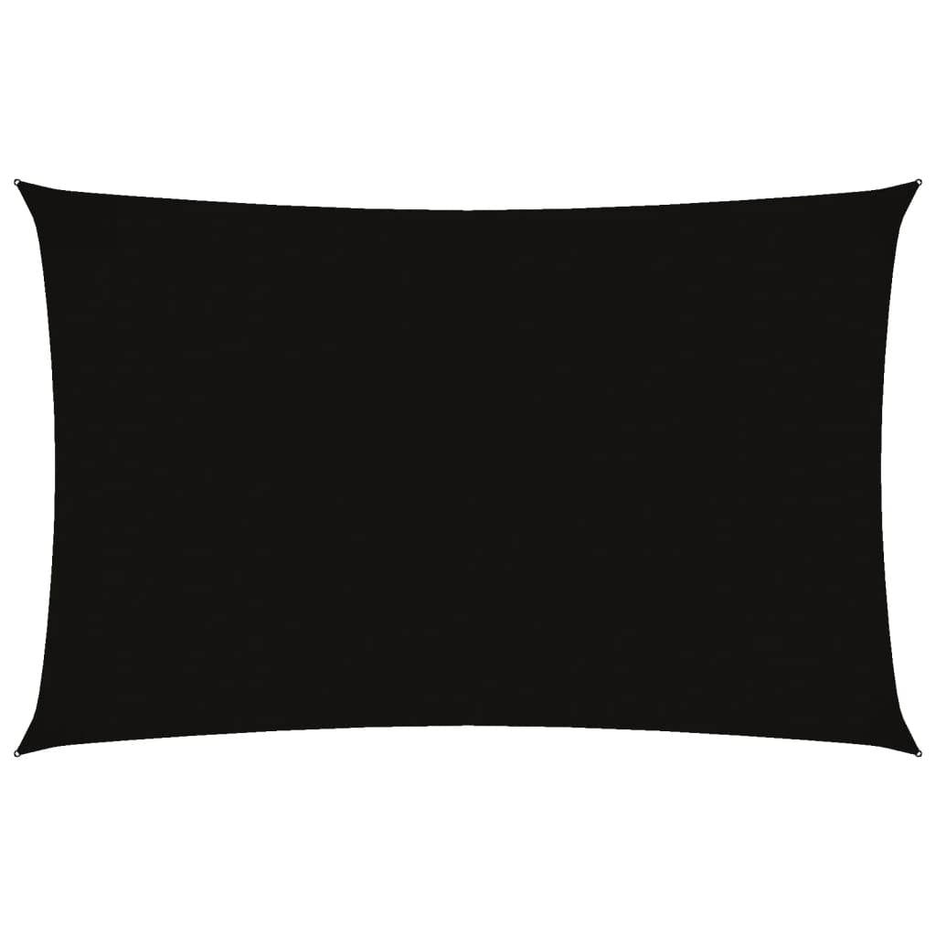 Vidaxl Toldo De Vela Rectangular Tela Oxford Negro 2,5x5 M_0