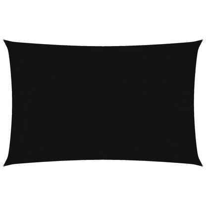 Vidaxl Toldo De Vela Rectangular Tela Oxford Negro 2,5x5 M_0