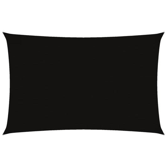 Vidaxl Toldo De Vela Rectangular Tela Oxford Negro 2,5x5 M_0