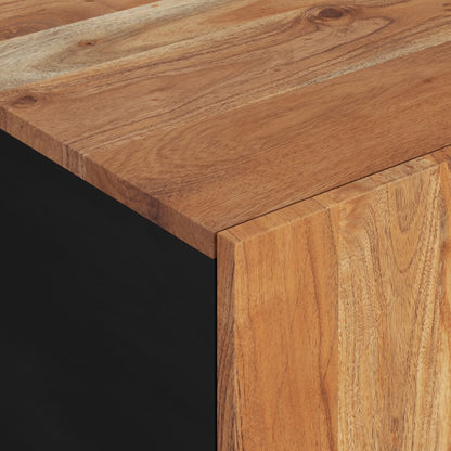 Mesa De Centro Madera Maciza Acacia Y Contrachapada 100x54x40cm_4