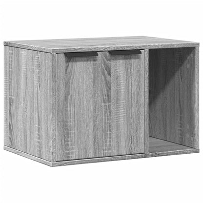 Vidaxl Mueble Arenero Para Gatos Madera Gris Sonoma 60x40x40 Cm_0