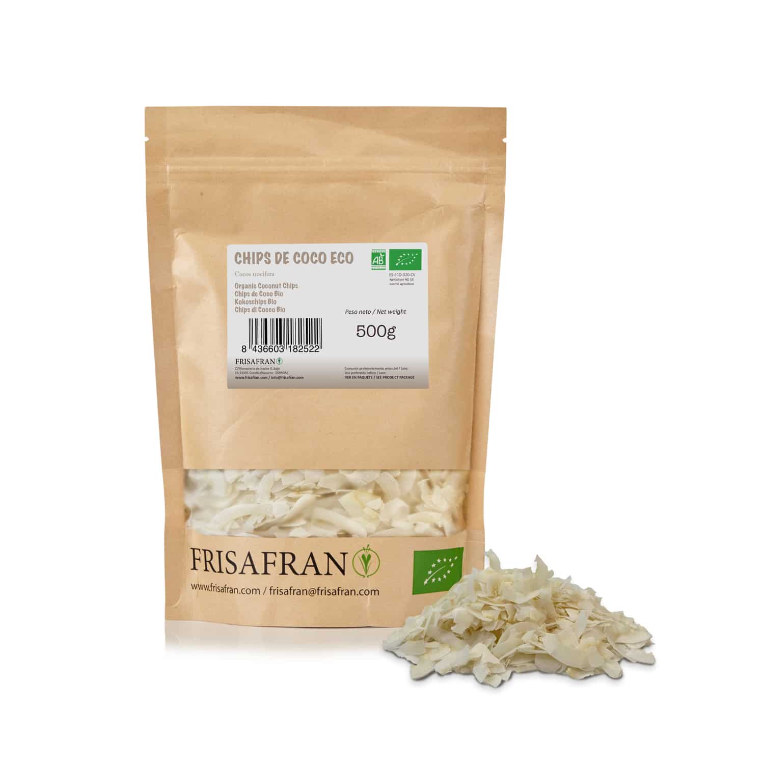 Chips De Coco Ecológicos | Deshidratados | Frisafran 1 Kg_0