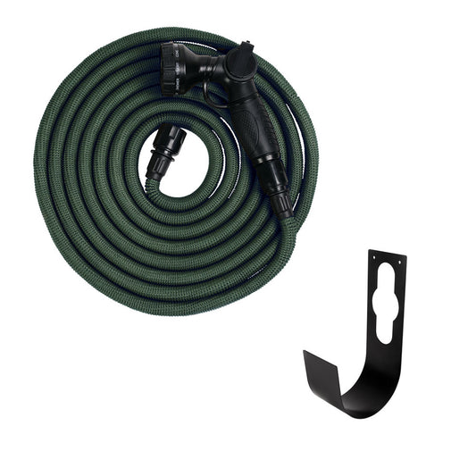 Manguera De Riego Deluxe - Set, Verde, 25 M, Tejido, Interior De Látex, Pistola De Metal_0