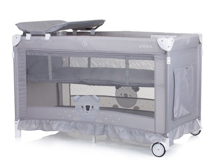 Cuna De Viaje Con Dosel Y Cambiador Palace Koala Grey_3