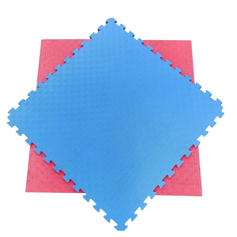 Artatami® Tatami Puzzle 1x1x40 mm Rojo - Azul【1 Unidad】 Alta Densidad EVA – Judo, BJJ, MMA y Lucha_1