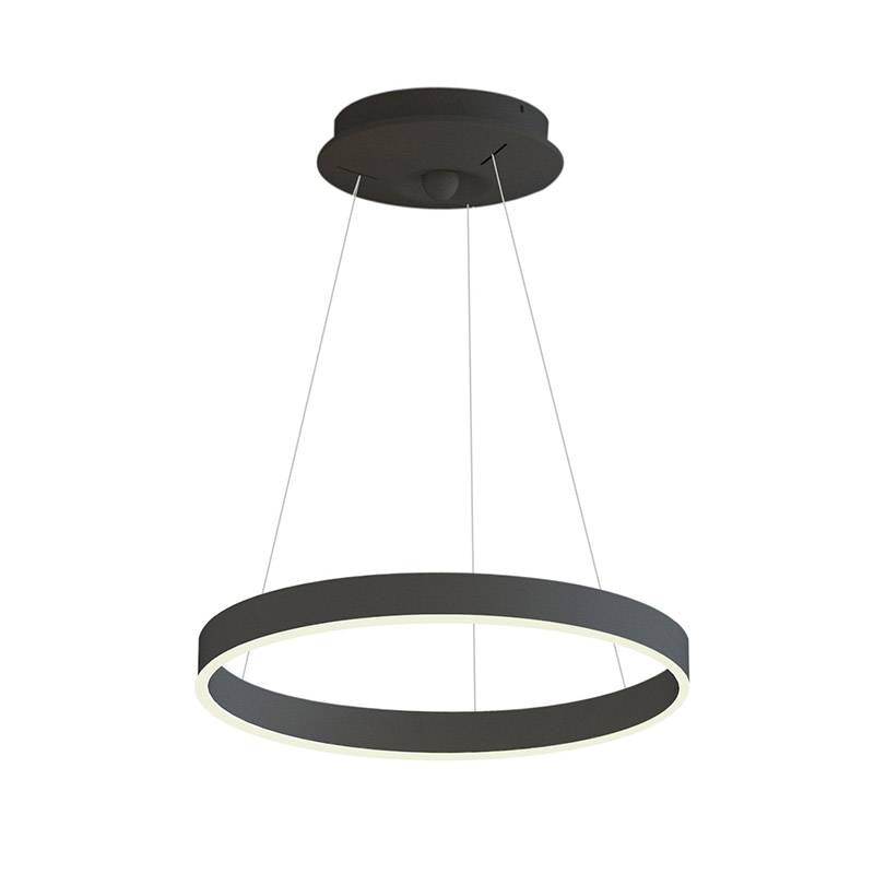 Lámpara Colgante Ringend 28w, Negro, Triac Regulable, Ø40cm, Blanco Neutro, Regulable_1
