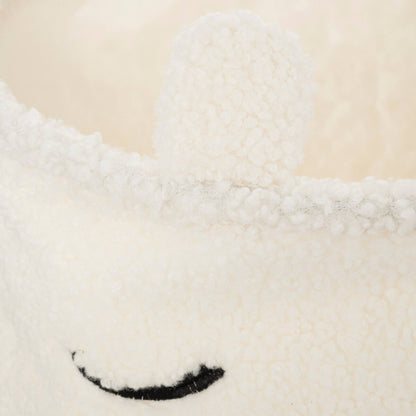 Papelera Infantil De Rizo Blanco_1