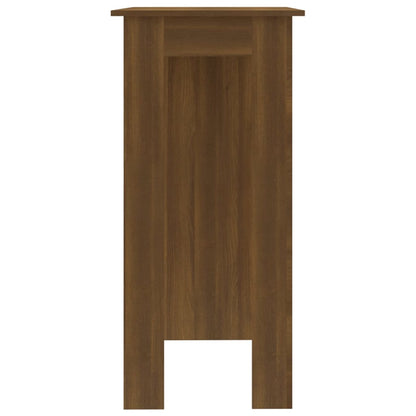 Mesa Alta Con Estante Marrón Roble 102x50x103,5 Cm_2