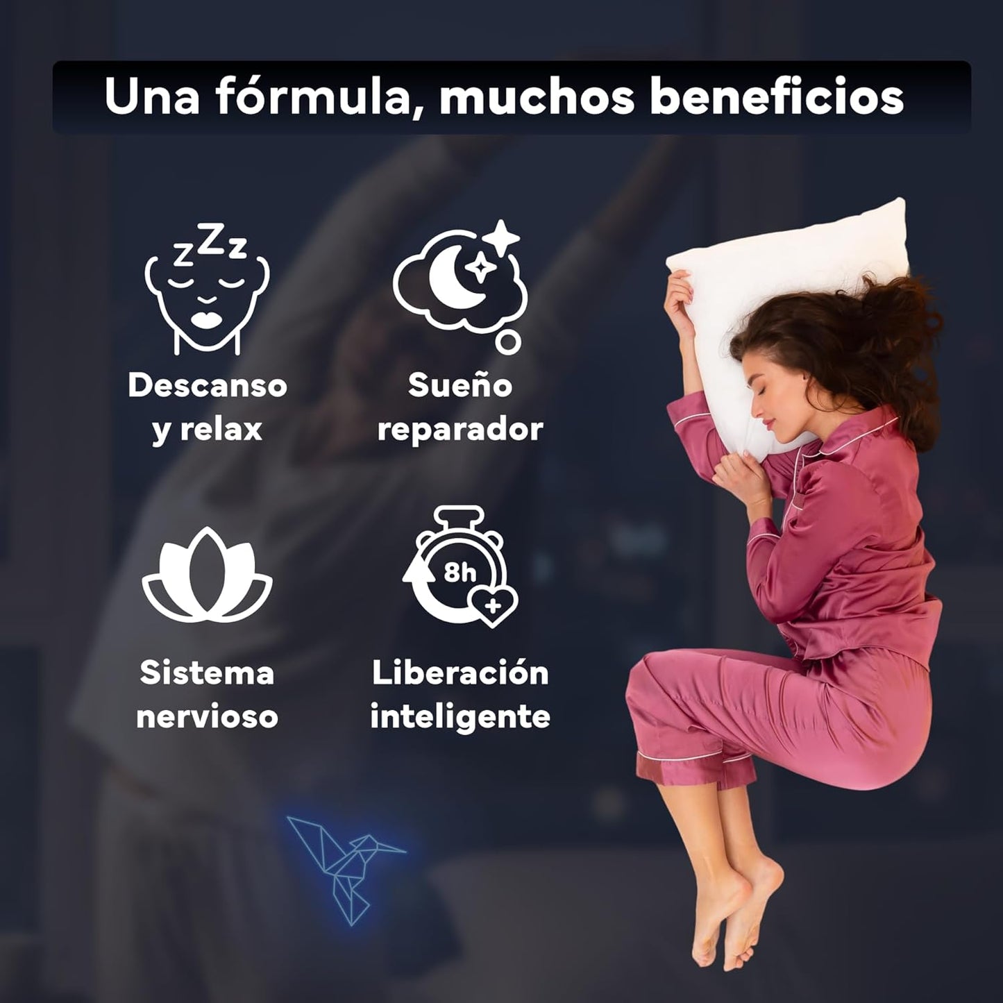 Melatonina con Triptófano Sevens Nutrition 120 cápsulas