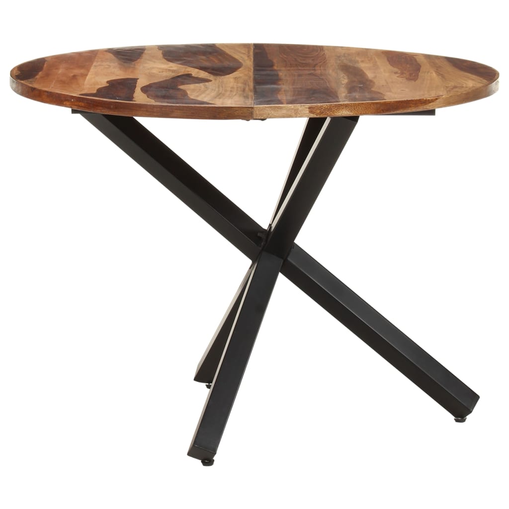 Mesa De Comedor De Madera Acacia Acabado Miel 100x100x75 Cm_1