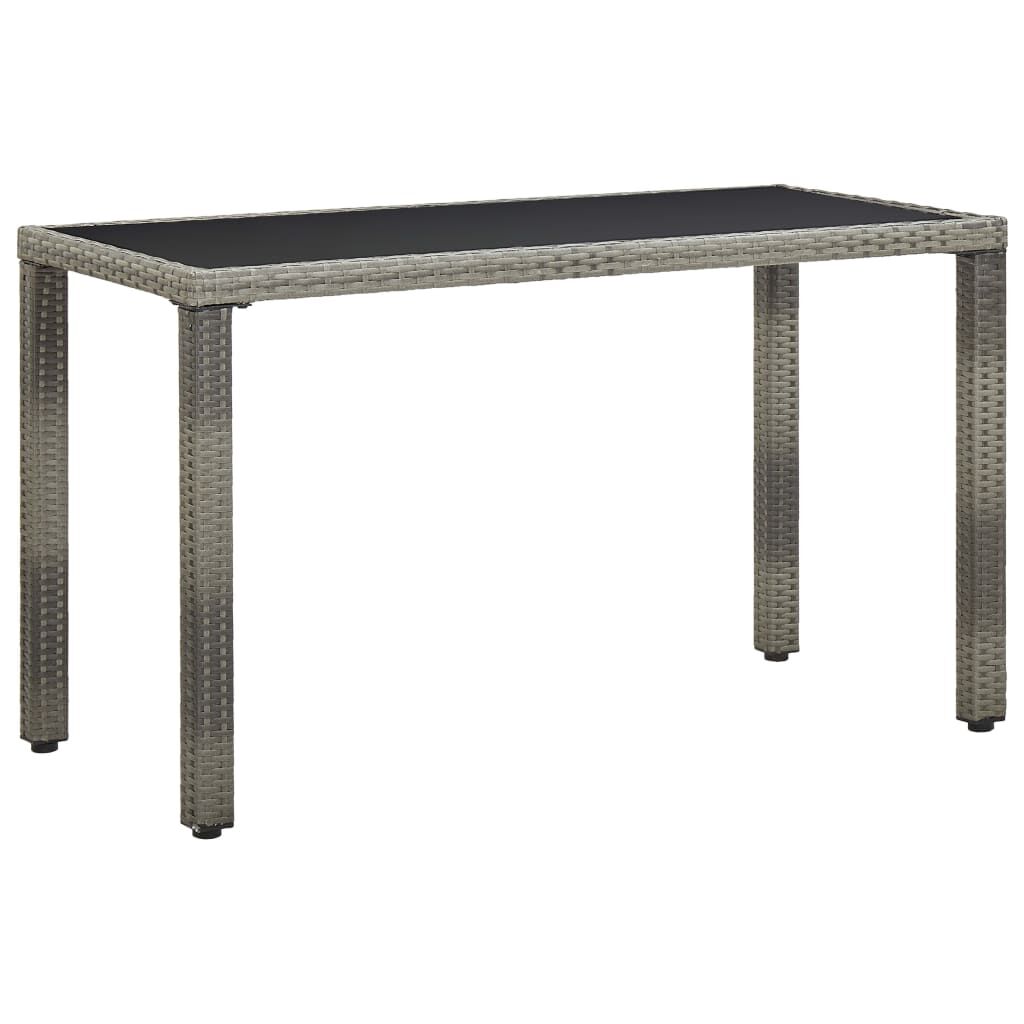 Vidaxl Set De Comedor De Jardín 5 Pzas Y Cojines Ratán Sintético Gris_4