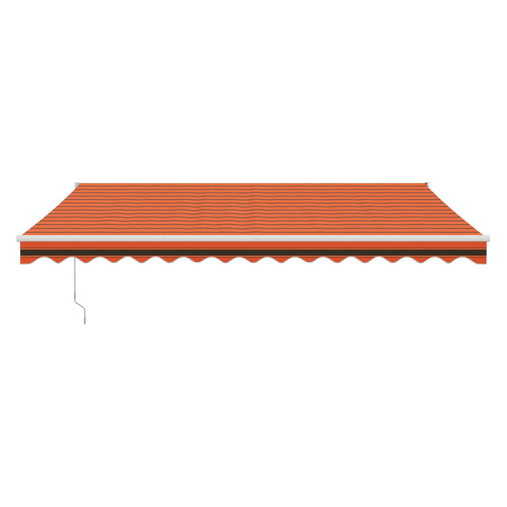Toldo Retráctil Automático Naranja Y Marrón 4x3 M_2
