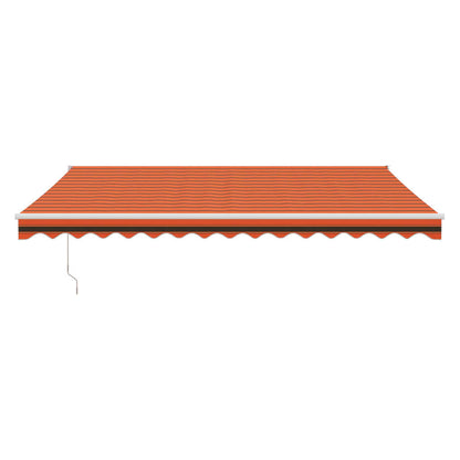 Toldo Retráctil Automático Naranja Y Marrón 4x3 M_2