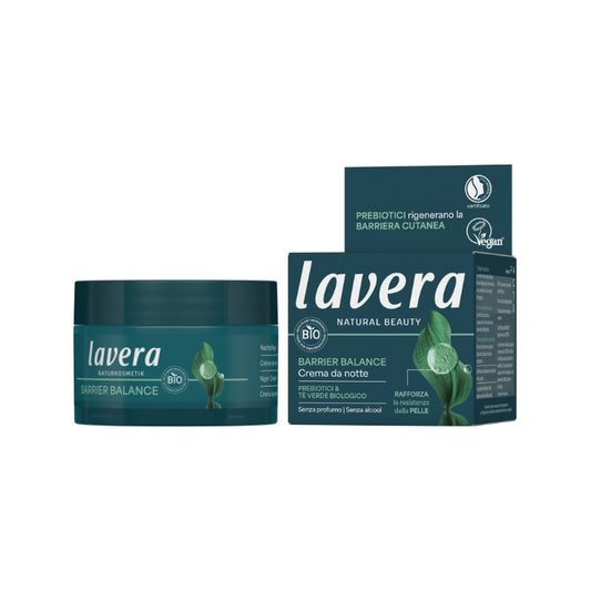 Crema Noche Unisex Barrier Balance Prebioticos Y Te Verde Lavera 50ml