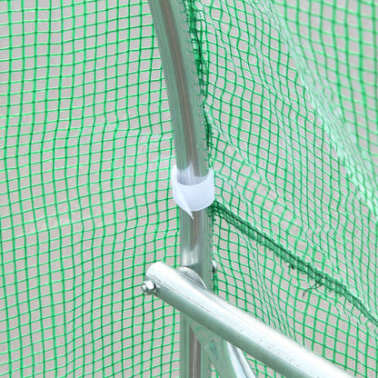 Invernadero De Túnel Con 12 Ventanas Outsunny 595x300x200 Cm Verde_4