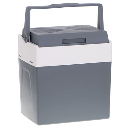 Nevera Portátil Eléctrica De Viaje, Coche, Camping, 28 L, Conexión 12v Y 220v, Enfría Y Calienta, Briebe, Cf1153, Gris_0