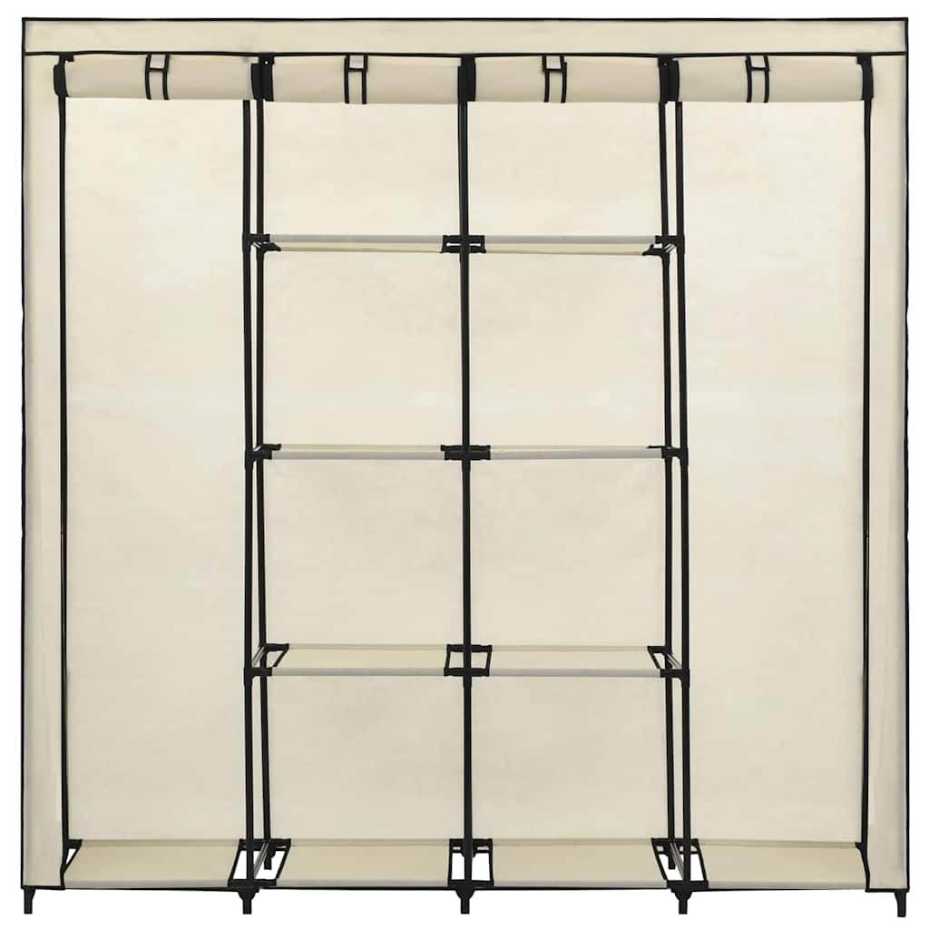 Armario Con 4 Compartimentos Color Crema 175x45x170 Cm_3