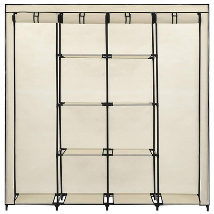 Armario Con 4 Compartimentos Color Crema 175x45x170 Cm_3