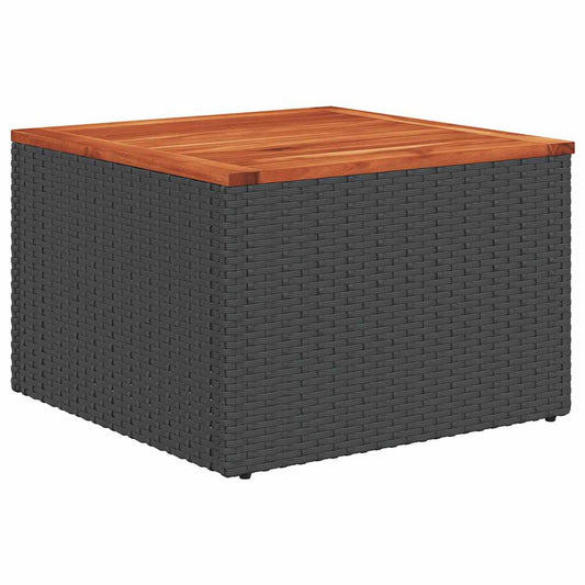 Set De Sofás De Jardín 7 Pzas Con Cojines Ratán Sintético Negro / Vetonek_0