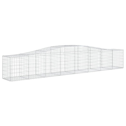 Cestas De Gaviones 9 Uds Forma De Arco Hierro 400x50x60/80 Cm_2
