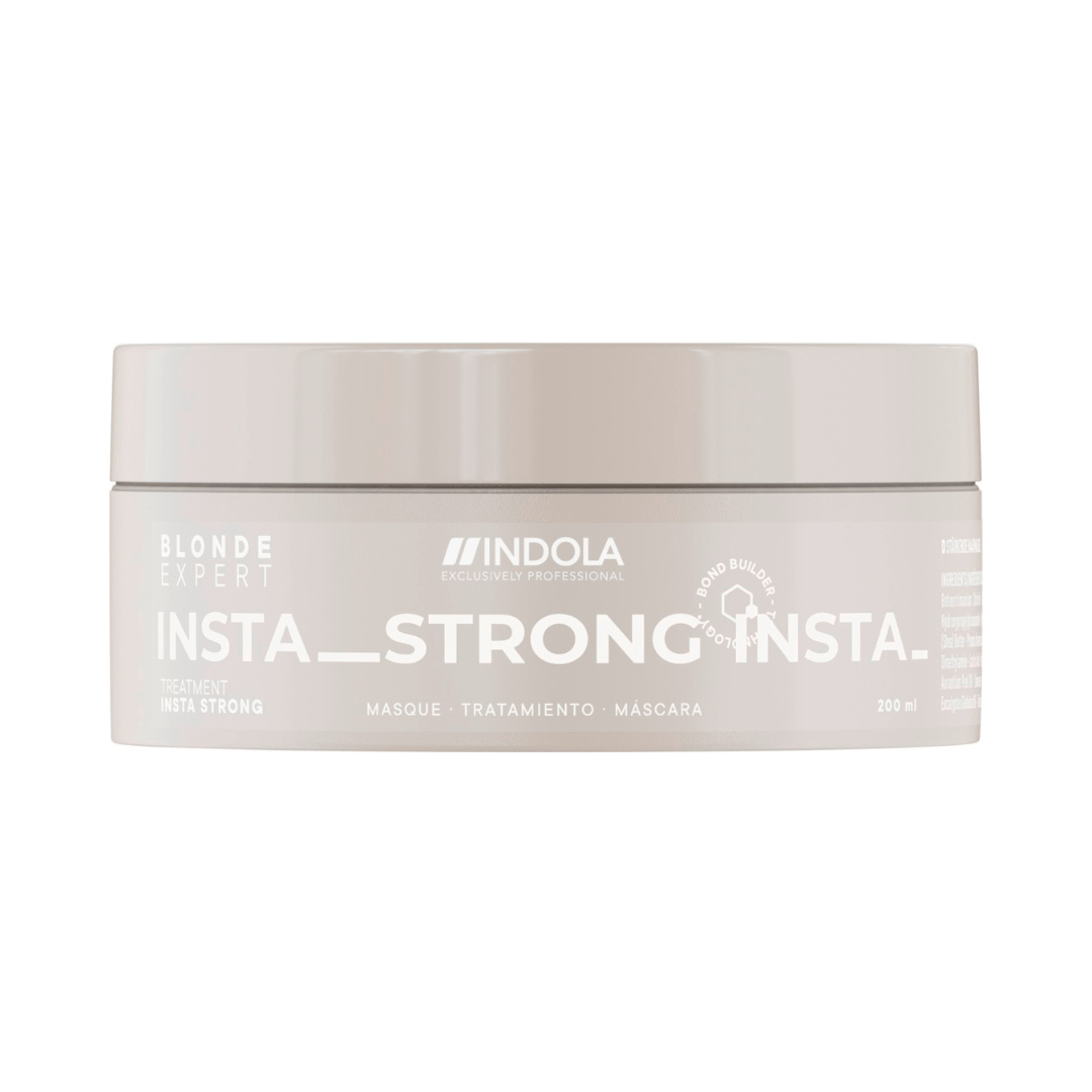 Indola Instastrong Mascarilla Fortalecedora Profesional Para Rubios Dañados 200ml_0