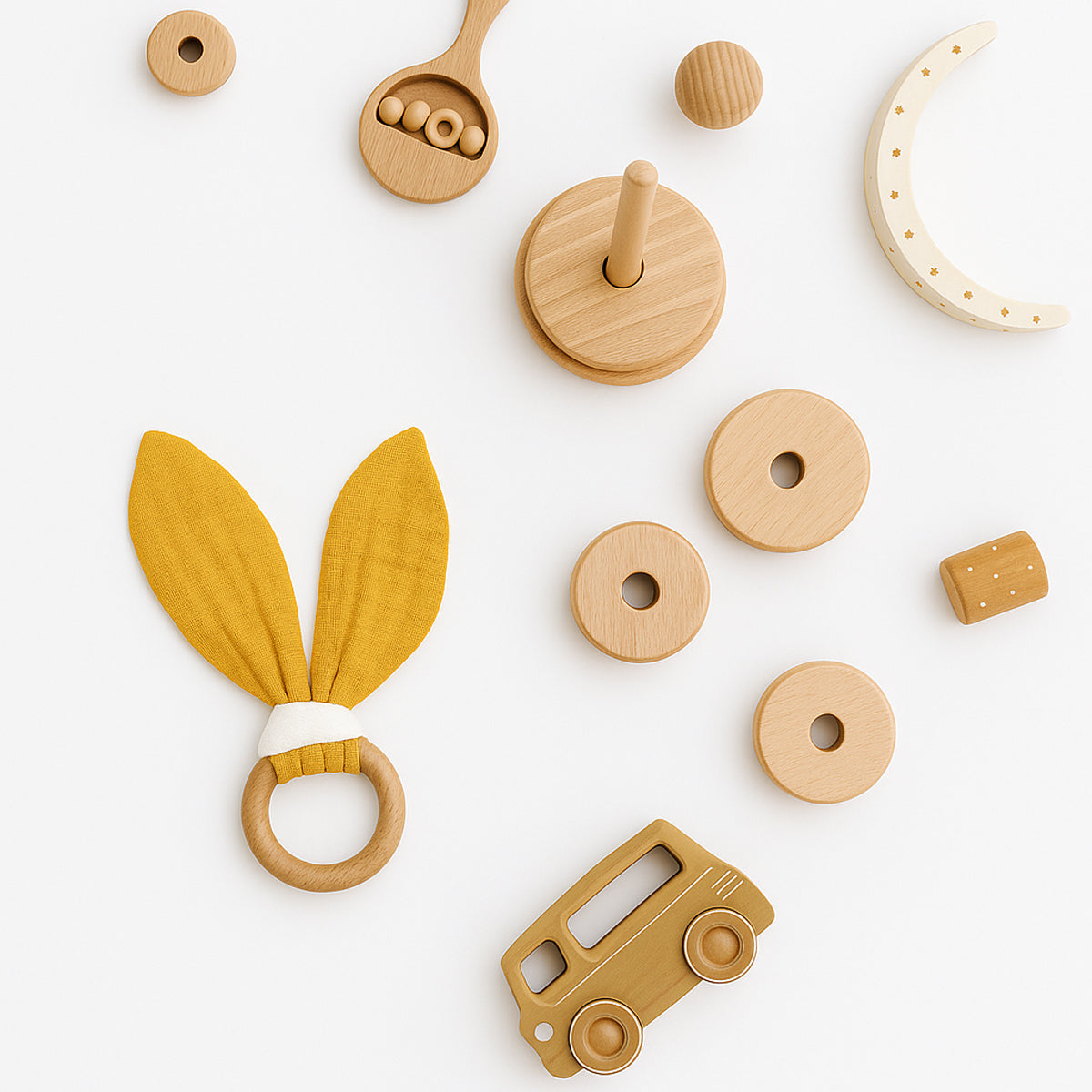 Mordedor De Algodón Orgánico Miel_5