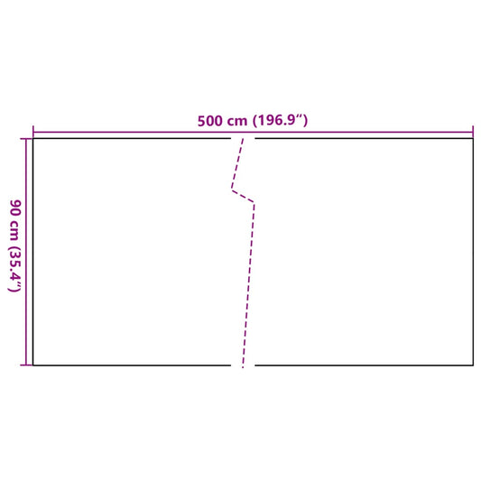 Toldo Para Balcón Ratán Sintético Gris Antracita 500x90 Cm / Vetonek_0