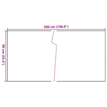 Toldo Para Balcón Ratán Sintético Blanco 500x90 Cm / Vetonek_5